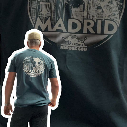 blue tshirt with madrid logo