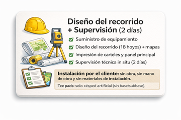 Pack Disc Golf 18 Hoyos (Autoinstalación) - Equipamiento + Diseño + Supervisión