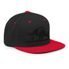 Gorra snapback - Flat Bill - Toro en negro
