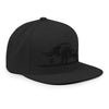 Gorra snapback - Flat Bill - Toro en negro