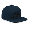 Gorra snapback - Flat Bill - Toro en negro