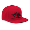Gorra snapback - Flat Bill - Toro en negro