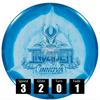 Disco de disc golf Innova Invader de plástico Halo Star, con números de vuelo: velocidad 3, planeo 2, turn 0 y fade 1.