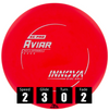 Disco de disc golf Innova Aviar de plástico KC Pro, con números de vuelo: velocidad 2, planeo 3, giro 0 y desvanecimiento 2.